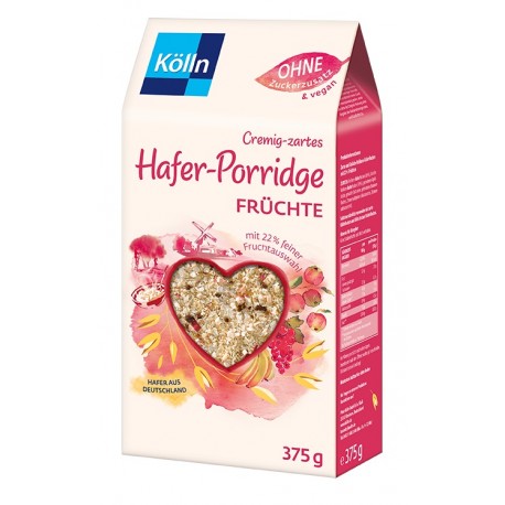 Kölln Porridge frutta 375gr