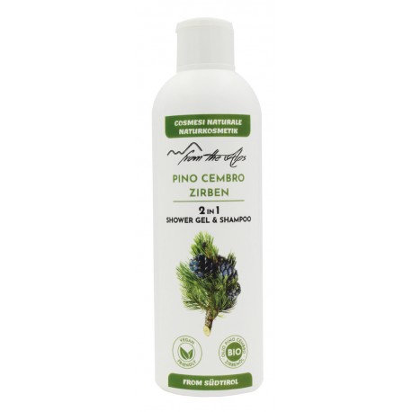 FROM THE ALPS 2 IN 1 DOCCIA SHAMPOO PINO CEMBRO (CIRMOLO) FLACONE 250 ML